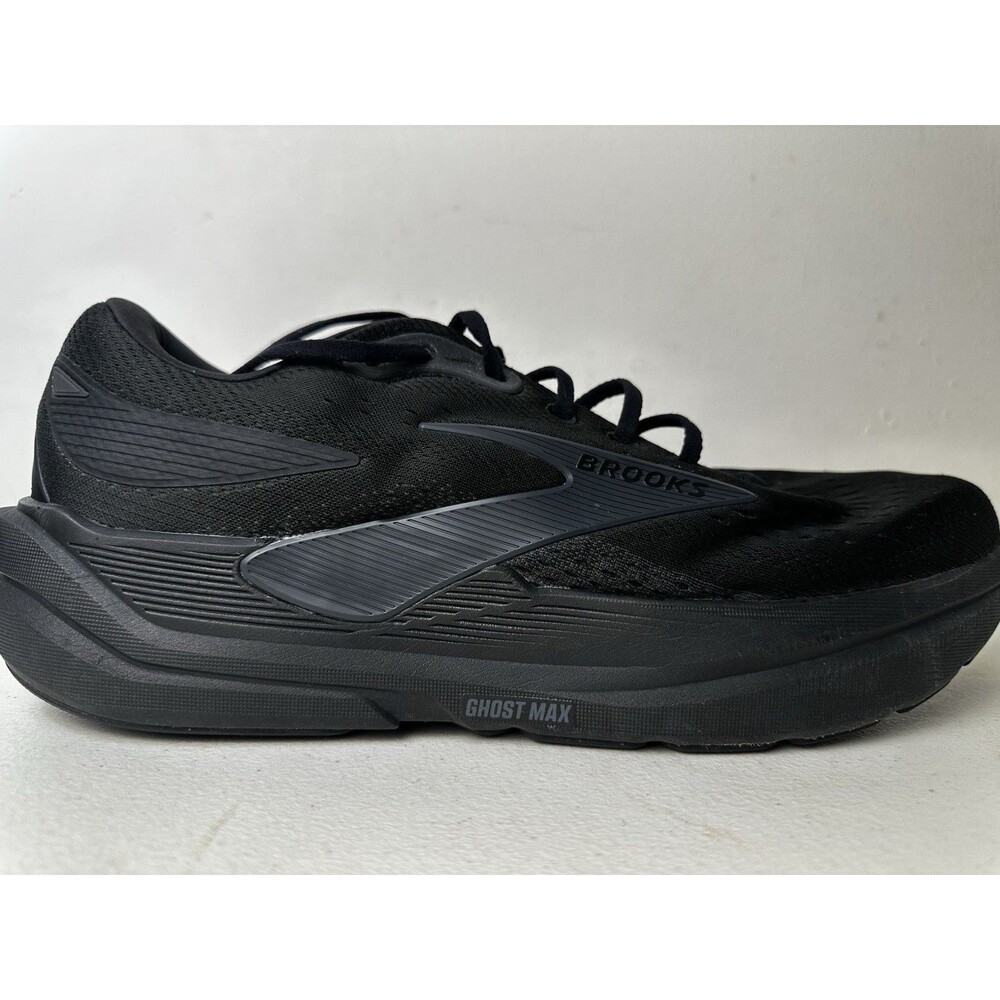 Size 14 - Brooks Ghost Max 3 Running Shoes Black Wide 2e